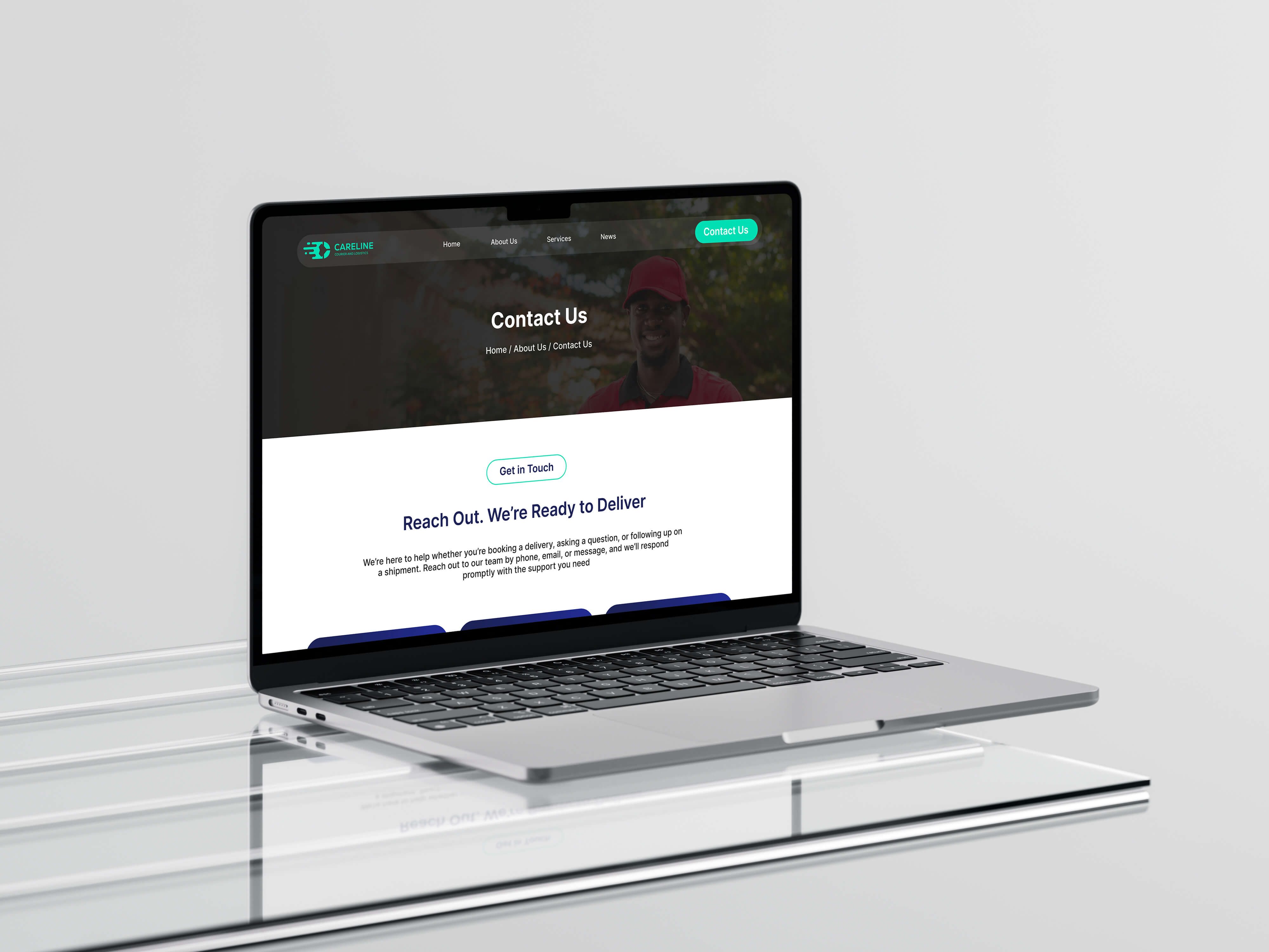 Careline Courier Macbook Mockup